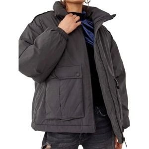 Free People Duvet Bomber Jacket - Black XL NWT